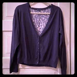 Gap Cardigan with back detail, like new